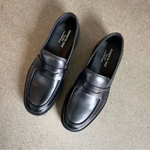 Kenneth Cole Rhode Men’s Black Leather Penny Loafer | Men’s Size 7.5